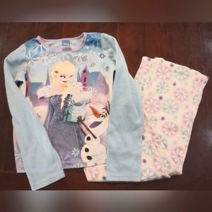 Girls size 10 disney Frozen fleece PJ's